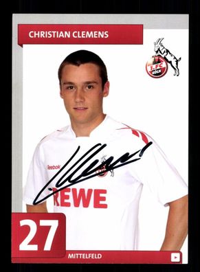 Christian Clemens Autogrammkarte 1 FC Köln 2011-12 Original Signiert