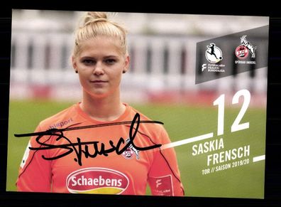 Saskia Frensch Autogrammkarte 1 FC Köln 2019-2020 Original Signiert