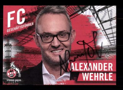 Alexander Wehrle Autogrammkarte 1 FC Köln 2020-21 Original Signiert