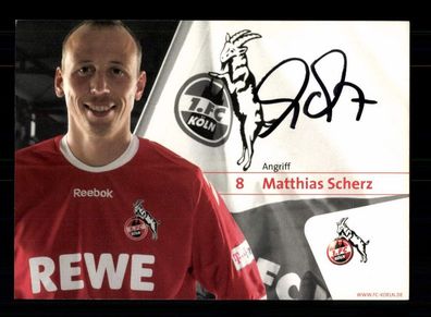 Matthias Scherz Autogrammkarte 1 FC Köln 2008-09 Original Signiert