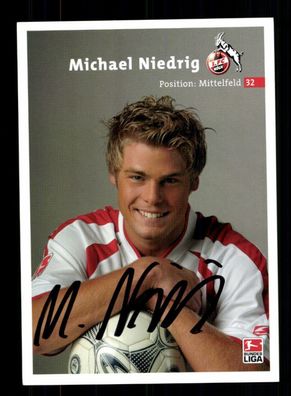 Michael Niedrig Autogrammkarte 1 FC Köln 2003-04 1. Karte Original Signiert