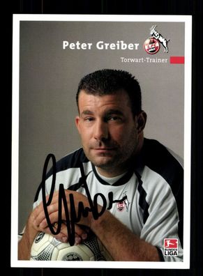 Peter Greiber Autogrammkarte 1 FC Köln 2003-04 1. Karte Original Signiert