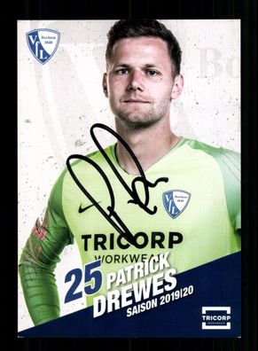 Patrick Drewes Autogrammkarte VFL Bochum 2019-20 Original Signiert