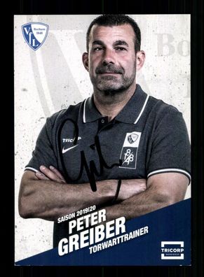 Peter Greiber Autogrammkarte VFL Bochum 2019-20 Original Signiert