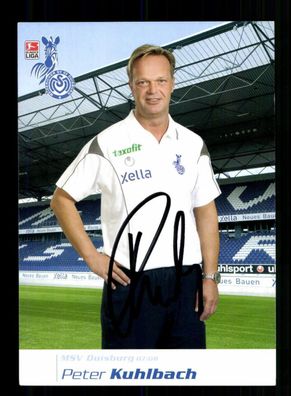 Peter Kuhlbach Autogrammkarte MSV Duisburg 2007-08 Original Signiert