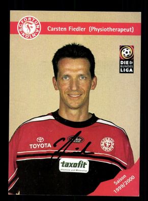 Carsten Fiedler Autogrammkarte Fortuna Köln 1999-00 Original Signiert
