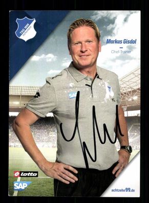 Markus Gisdol Autogrammkarte TSG Hoffenheim 2014-15 Original Signiert