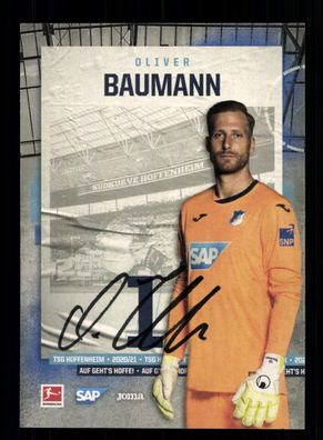 Oliver Baumann Autogrammkarte TSG Hoffenheim 2020-21 Original Signiert