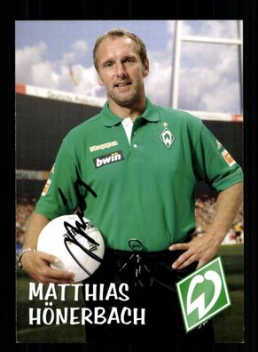 Matthias Hönerbach Autogrammkarte Werder Bremen 2006-07 1. Karte Signiert