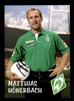 Matthias Hönerbach Autogrammkarte Werder Bremen 2006-07 2. Karte Signiert