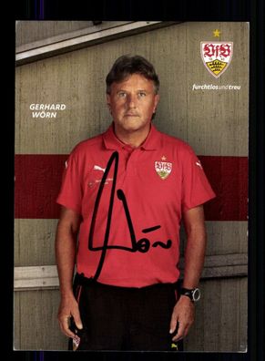 Gerhard Wörn Autogrammkarte VFB Stuttgart 2015-16 Original Signiert