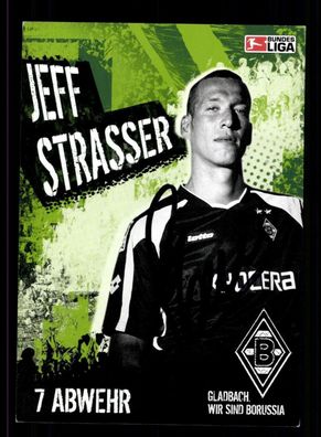 Jeff Strasser Autogrammkarte Borussia Mönchengladbach 2005-06 Original Signiert