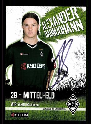 Alexander Baumjohann Autogrammkarte Borussia Mönchengladbach 2006-07 Original