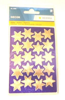 Herma 3906, Sticker Silberfolie Sterne, selbstklebend NEU