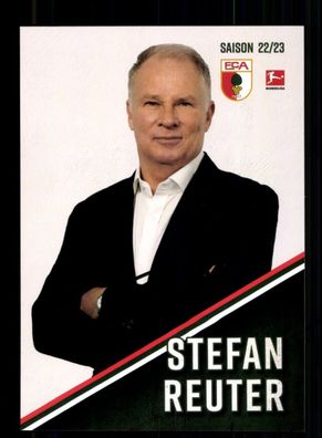 Stefan Reuter Autogrammkarte FC Augsburg 2022-23 Original Signiert