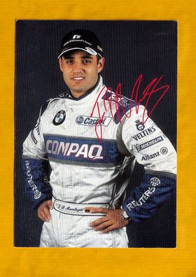 Juan Pablo Montoya (Formel 1) schöne drucksignierte Karte