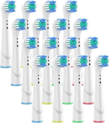 Ersatzbürstenköpfe für Oral-B Precision Clean elektrische Zahnbürstenköpfe - 16 Stück