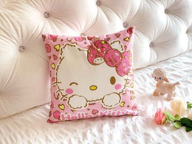 Cute Hello Kitty Throw Kissen Doppelseitig Kopfkissen Soother Puppe Sofa Bettwäsche
