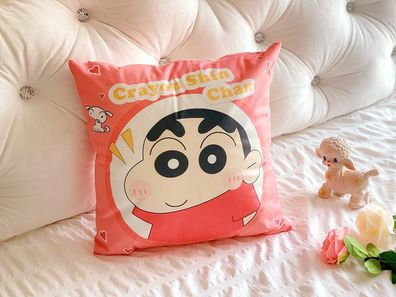 Crayon Shin-chan Throw Kissen Doppelseitig Kopfkissen Soother Puppe Sofa Bettwäsche