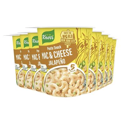 Knorr Taste the World Pasta Snack Mac & Cheese Jalapeño Instant Nudeln 8er Pack