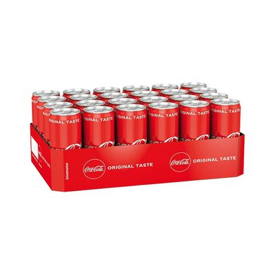 Coca Cola Dose koffeinhaltiges Erfrischungsgetränk 330ml 24er Pack