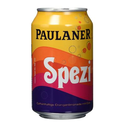 Paulaner Spezi Dose erfrischende Orangenlimonade mit Cola 330ml