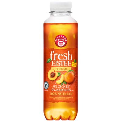 Teekanne fresh Eistee Pfirsich Schwarztee Einweg Pfand 500ml