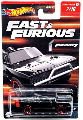 Hot Wheels Fast & Furious Serie car `70 Dodge Charger 7/10
