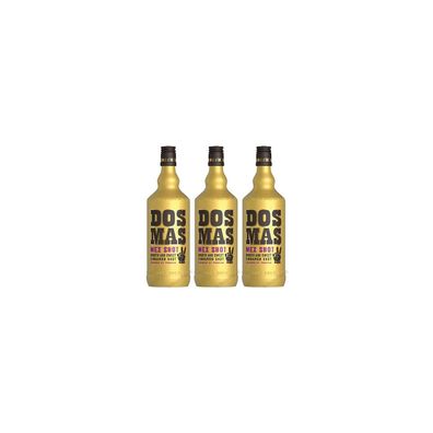 Dos Mas Mex Shot Zimtlikör verfeinert mit Tequila 700ml 3er Pack