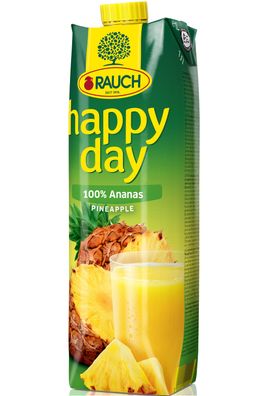 Rauch Happy Day Ananassaft aus Ananaskonzentrat Fruchtsaft 1000ml