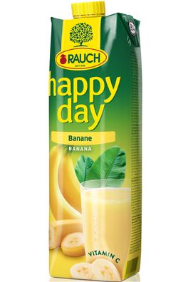 Rauch Happy Day Banane Bananennektar Fruchtsaft Farbe gelb 1000ml