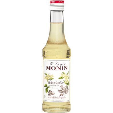 Monin Sirup in der Geschmacksrichtung blumiger Holunderblüte 250ml