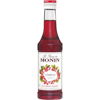 Monin Sirup mit dem Geschmack von herb saurer Cranberry 250ml