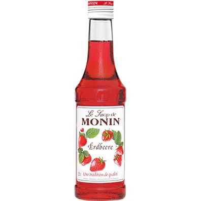 Monin Profi Sirup mit dem Geschmack von frischen Erdbeeren 250ml