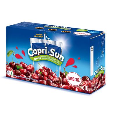 Capri Sun Kirsche Erfrischungsgetränk mit Kirschsaft 10x200ml