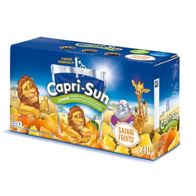 Capri Sun Safari Fruits Trinkpacks mit Mehrfruchtsaft Getränk 10x200ml