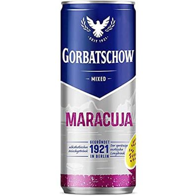 Gorbatschow Vodka und Maracuja alkoholisches Mischgetränk 330ml