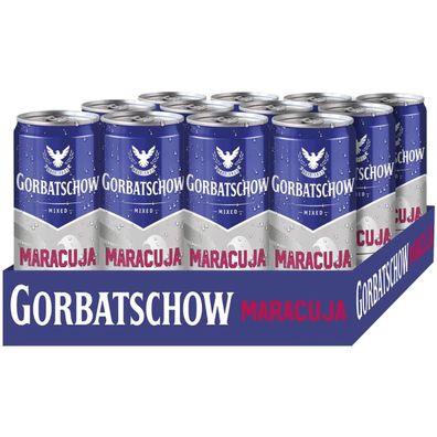 Gorbatschow Wodka Maracuja alkoholisches Mischgetränk 330ml 12er Pack
