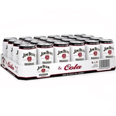 Jim Beam Cola Original Mixgetränk Dose Longdrink 330ml 24er Pack