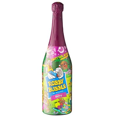 Robby Bubble Berry prickelnder Kindersekt aus Mehrfruchtsaft 750ml