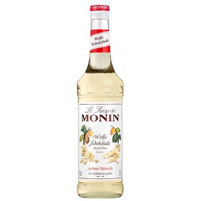 Monin Chocolat weiß Sirup aus Kakaobutter süss und fein 700ml