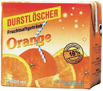 Durstlöscher Orange Fruchtsafterfrischungsgetränk 500ml 24er Pack