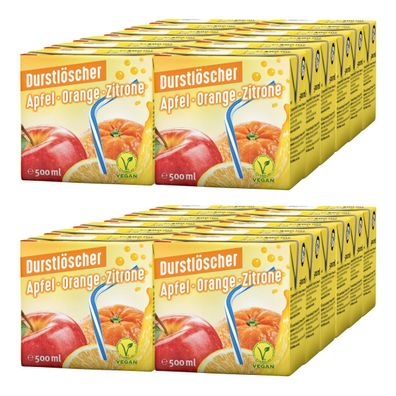 Durstlöscher Apfel Orange Zitrone Fruchtsaftgetränk 500ml 24er Pack