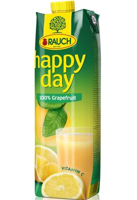 Rauch Happy Day Grapefruitsaft Saft aus Pampelmusen 1000ml 6er Pack