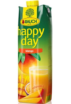 Rauch Happy Day Mangofruchtsaft aus Mangomark 1000ml 6er Pack