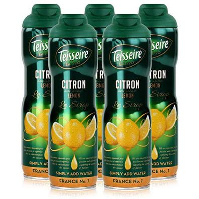 Teisseire Zitronen Sirup hochkonzentriertes Getränk 600ml 5er Pack