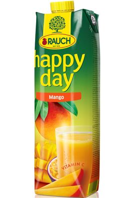 Rauch Happy Day Mangofruchtsaft aus Mangomark 1000ml 12er Pack