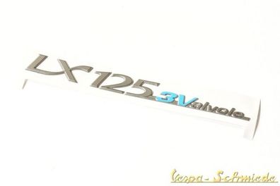 VESPA Schriftzug "LX 125 3Valvole" - Zum Kleben / Seitenhaube - 125ccm 3V Emblem