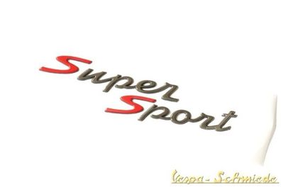 VESPA Schriftzug "Super Sport" - Zum Kleben / Gepäckfach - GTS - Emblem Piaggio