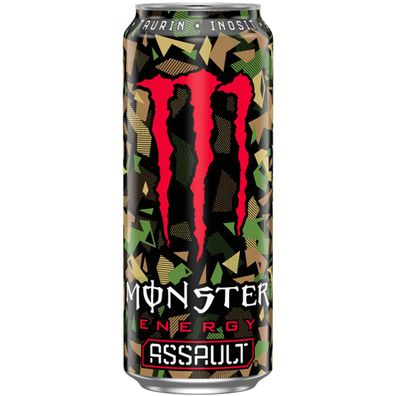 Monster Assault Erfrischungsgetränk mit Taurin und Guarana 500ml